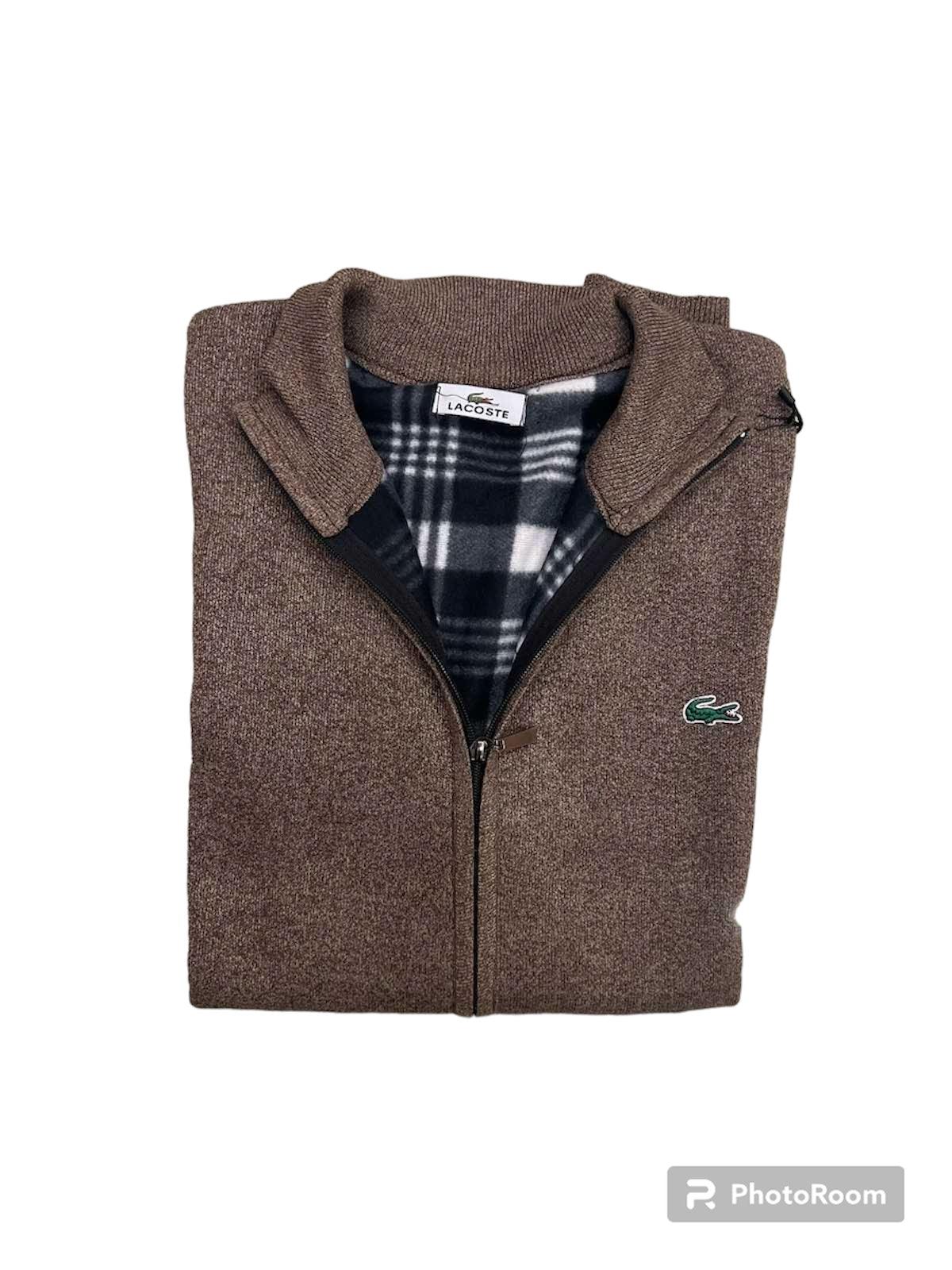 Lacoste Πλεχτή Ζακέτα με μάλλινη επένδυση