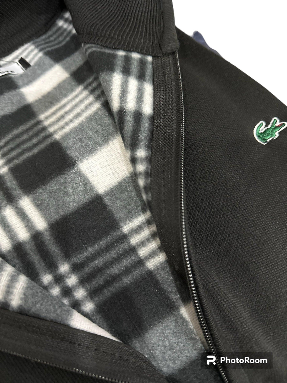 Lacoste Πλεχτή Ζακέτα με μάλλινη επένδυση