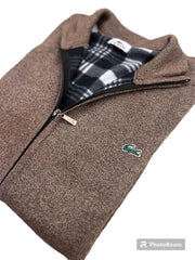 Lacoste Πλεχτή Ζακέτα με μάλλινη επένδυση